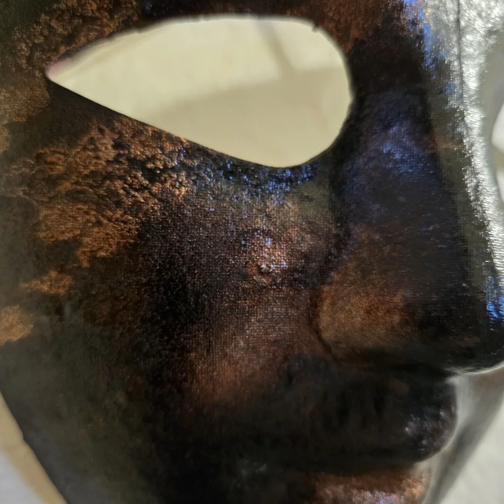 HANDCRAFTED Upcycled Face Mask HANDPAINTED Cosplay Festival Mask Halloween Decor